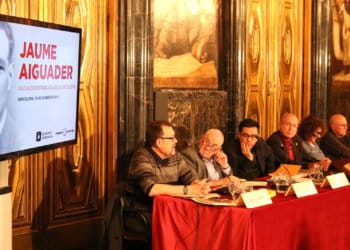 La presentació de la biografia de l'alcalde barceloní Jaume Aiguader
